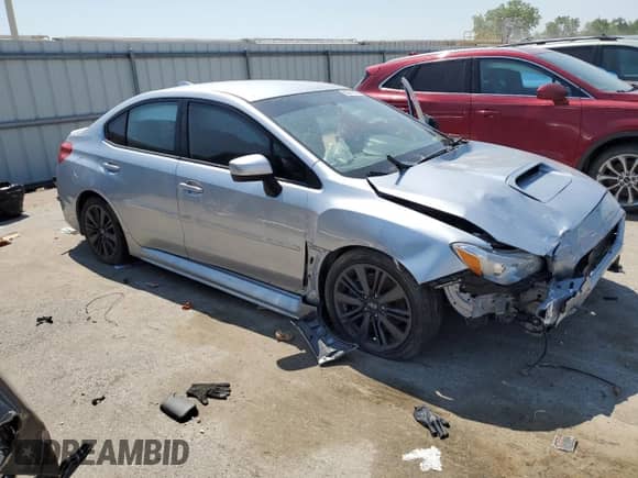 2017 Subaru WRX with VIN JF1VA1B61H9818067, listed as a Copart auction lot 60249925 with 116,997 mi miles and Salvage title. Bid and sale history available at DreamBid. Image 4.