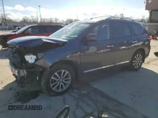 2014 Nissan Pathfinder SL Hybrid z VIN 5N1CR2MN5EC658161, wystawiony jako Copart lot #47477635 z przebiegiem 167 638 mil mil oraz Szkoda całkowita • Salvage title. Historia ofert i sprzedaży dostępna na DreamBid. Obrazek 1.