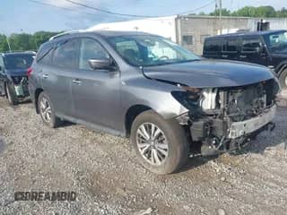 2018 Nissan Pathfinder SL with VIN 5N1DR2MM5JC620323, listed as a IAAI auction lot 42579417 with 104,623 mi miles and . Bid and sale history available at DreamBid. Image 1.