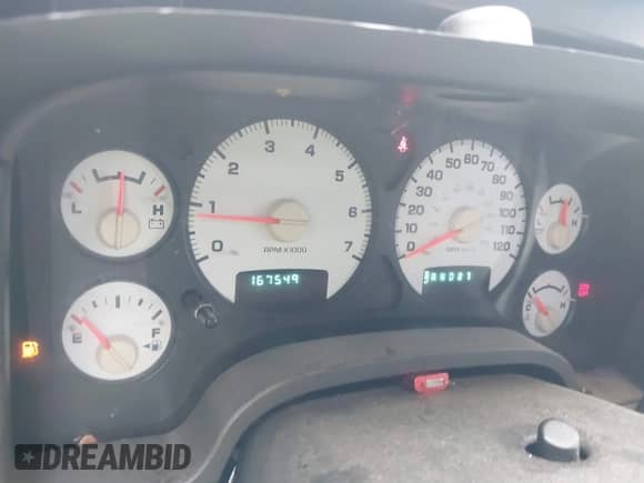 2002 Dodge RAM with VIN 1B7HU16Z02J121384, listed as a IAAI auction lot 41703702 with 167,549 mi miles and . Bid and sale history available at DreamBid. Image 7.