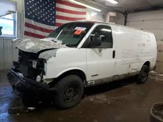2006 Chevrolet Express Cargo с VIN 1GCGG25VX61108624, выставлен на аукционе Copart как лот 43472015 с пробегом 190 631 миль миль и Списание • Salvage title. История ставок и продаж доступна на DreamBid. Изображение 1.