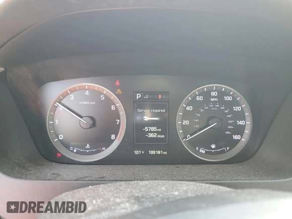 2015 Hyundai Sonata Limited with VIN 5NPE34AFXFH046082, listed as a Copart auction lot 85885815 with 199,181 mi miles and Clean title. Bid and sale history available at DreamBid. Image 9.