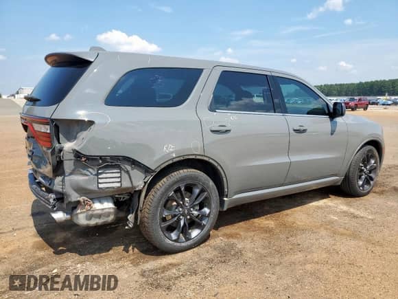 2021 Dodge Durango GT Plus with VIN 1C4RDHDG7MC749822, listed as a Copart auction lot 80264725 with 104,092 mi miles and Salvage title. Bid and sale history available at DreamBid. Image 3.