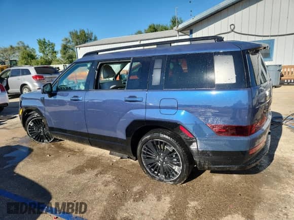 2025 Hyundai Santa Fe Calligraphy z VIN 5NMP5DG10SH051958, wystawiony jako Copart lot #70225615 z przebiegiem 6 413 mil mil oraz Szkoda całkowita • Salvage title. Historia ofert i sprzedaży dostępna na DreamBid. Obrazek 2.