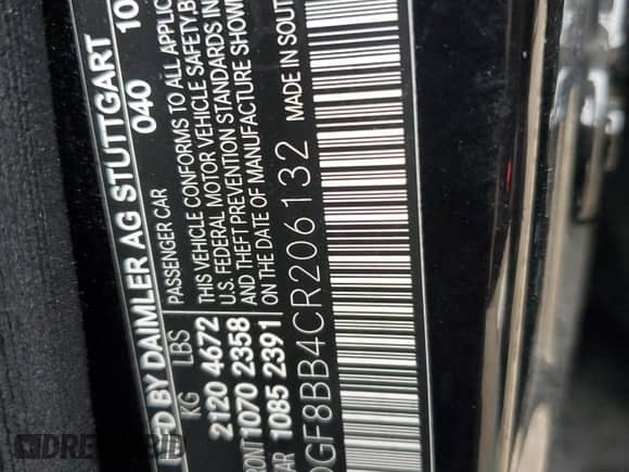 2012 Mercedes-Benz C 300 Sport z VIN WDDGF8BB4CR206132, wystawiony jako Copart lot #82270065 z przebiegiem 145 006 mil mil oraz Szkoda całkowita • Salvage title. Historia ofert i sprzedaży dostępna na DreamBid. Obrazek 12.