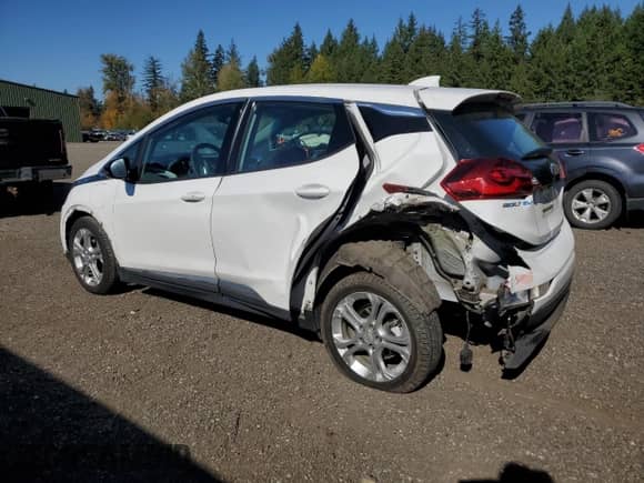 2021 Chevrolet Bolt EV LT with VIN 1G1FY6S01M4102711, listed as a Copart auction lot 85533285 with 45,864 mi miles and Salvage title. Bid and sale history available at DreamBid. Image 2.