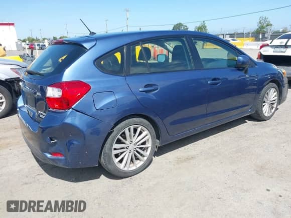 2013 Subaru Impreza Premium with VIN JF1GPAD69DG208542, listed as a IAAI auction lot 42338791 with 177,288 mi miles and . Bid and sale history available at DreamBid. Image 4.