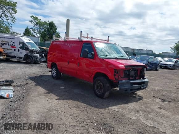 2014 Ford Econoline Cargo Super Duty Commercial with VIN 1FTSE3EL1EDB12482, listed as a IAAI auction lot 42989433 with 254,136 mi miles and . Bid and sale history available at DreamBid. Image 1.