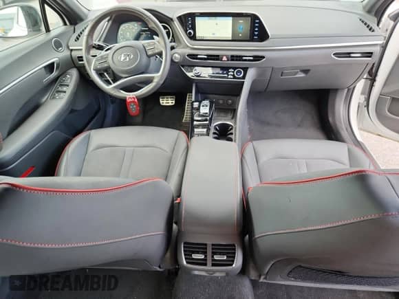 2022 Hyundai Sonata SEL Plus с VIN KMHL44J23NA235420, выставлен на аукционе Copart как лот 63339465 с пробегом 22 712 миль миль и Списание • Salvage title. История ставок и продаж доступна на DreamBid. Изображение 8.