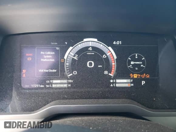 2025 Toyota Tundra SR5 with VIN 5TFWA5DB5SX243863, listed as a Copart auction lot 80366925 with 17,251 mi miles and Salvage title. Bid and sale history available at DreamBid. Image 9.