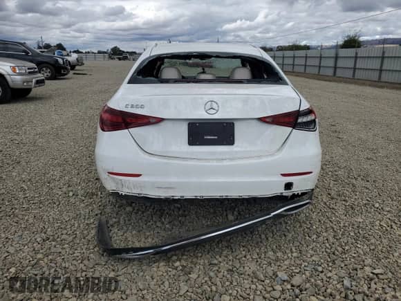 2022 Mercedes-Benz C 300 with VIN W1KAF4GB8NR057007, listed as a Copart auction lot 80397405 with 48,512 mi miles and Salvage title. Bid and sale history available at DreamBid. Image 6.