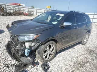 2018 Chevrolet Equinox Premier with VIN 3GNAXMEV2JS569820, listed as a Copart auction lot 54921845 with Not provided miles and Salvage title. Bid and sale history available at DreamBid. Image 1.