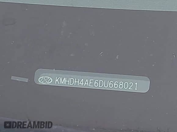 2013 Hyundai Elantra GLS с VIN KMHDH4AE6DU668021, выставлен на аукционе IAAI как лот 43280000 с пробегом 90 529 миль миль и . История ставок и продаж доступна на DreamBid. Изображение 9.