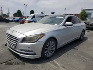 2016 Hyundai Genesis 3.8L with VIN KMHGN4JE3GU142049, listed as a Copart auction lot 58973045 with 197,064 mi miles and Salvage title. Bid and sale history available at DreamBid. Image 1.
