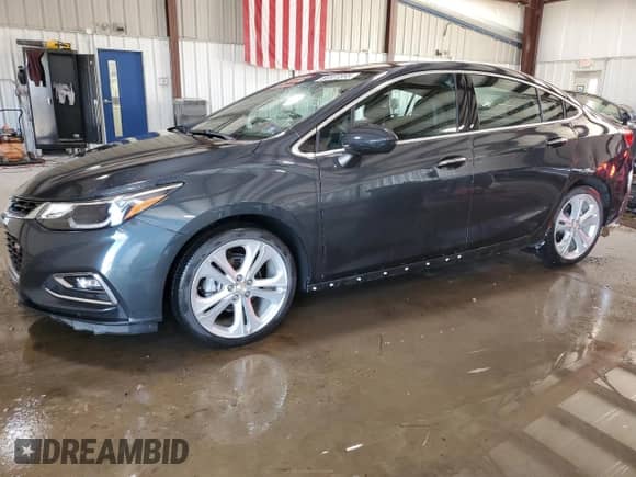 2017 Chevrolet Cruze Premier with VIN 1G1BF5SM9H7266570, listed as a Copart auction lot 80027335 with 22,783 mi miles and Salvage title. Bid and sale history available at DreamBid. Image 1.
