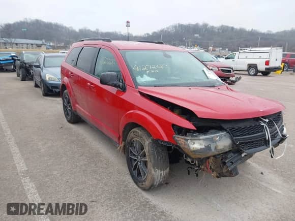 2018 Dodge Journey SE with VIN 3C4PDCAB0JT448506, listed as a IAAI auction lot 41272683 with 96,908 mi miles and . Bid and sale history available at DreamBid. Image 1.