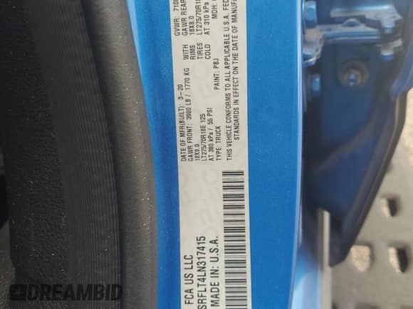 2020 Ram 1500 Rebel z VIN 1C6SRFLT4LN317415, wystawiony jako Copart lot #67455185 z przebiegiem 58 773 mil mil oraz Nie do naprawy • Non repairable. Historia ofert i sprzedaży dostępna na DreamBid. Obrazek 13.