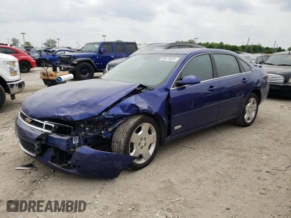 2006 Chevrolet Impala SS with VIN 2G1WD58C969154580, listed as a Copart auction lot 59479825 with Not provided miles and Salvage title. Bid and sale history available at DreamBid. Image 1.