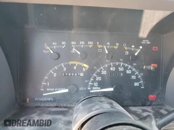 1994 Chevrolet Silverado 2500 с VIN 1GCGC29F1RE209188, выставлен на аукционе Copart как лот 58166815 с пробегом 276 581 миль миль и Чистый • Clean title. История ставок и продаж доступна на DreamBid. Изображение 9.