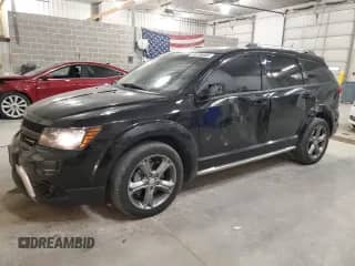 2017 Dodge Journey Crossroad Plus with VIN 3C4PDCGG3HT625482, listed as a Copart auction lot 80756885 with 114,786 mi miles and Salvage title. Bid and sale history available at DreamBid. Image 1.