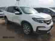 2021 Honda Pilot EX with VIN 5FNYF6H37MB087115, listed as a Copart auction lot 56925725 with 45,092 mi miles and Salvage title. Bid and sale history available at DreamBid. Image 4.