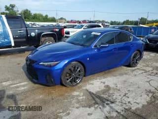 2021 Lexus IS 350 F Sport with VIN JTHGZ1B27M5043248, listed as a Copart auction lot 67555005 with 58,332 mi miles and Salvage title. Bid and sale history available at DreamBid. Image 1.