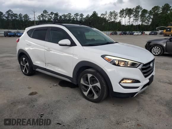 2017 Hyundai Tucson Sport with VIN KM8J3CA20HU569914, listed as a Copart auction lot 47563915 with 57,923 mi miles and Salvage title. Bid and sale history available at DreamBid. Image 4.