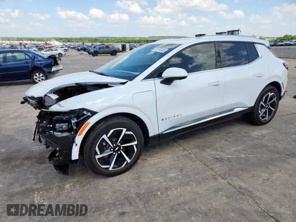 2025 Chevrolet Equinox EV LT z VIN 3GN7DLRP8SS197751, wystawiony jako Copart lot #62191845 z przebiegiem 1 653 mil mil oraz Szkoda całkowita • Salvage title. Historia ofert i sprzedaży dostępna na DreamBid. Obrazek 1.