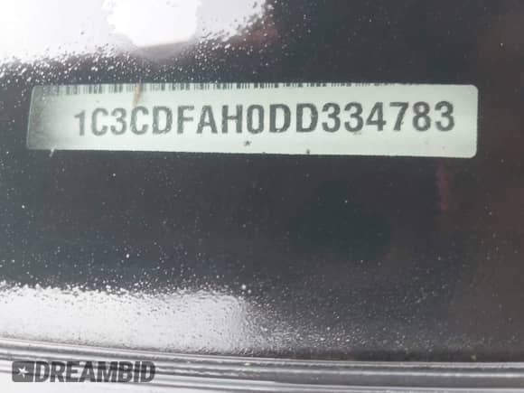 2013 Dodge Dart Aero z VIN 1C3CDFAH0DD334783, wystawiony jako IAAI lot #42255707 z przebiegiem 132 053 mil mil oraz . Historia ofert i sprzedaży dostępna na DreamBid. Obrazek 9.