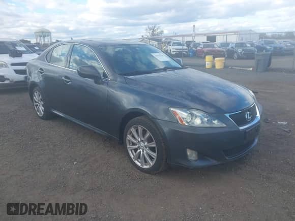 2007 Lexus IS 250 with VIN JTHCK262372018405, listed as a IAAI auction lot 43533128 with 214,365 mi miles and . Bid and sale history available at DreamBid. Image 1.
