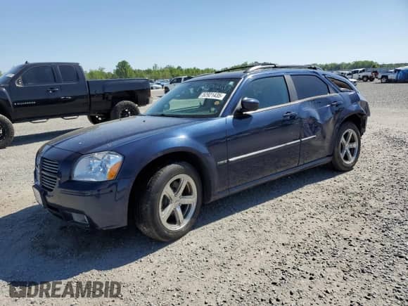 2006 Dodge Magnum R/T with VIN 2D4GZ57236H148868, listed as a Copart auction lot 52921435 with 168,628 mi miles and Salvage title. Bid and sale history available at DreamBid. Image 1.