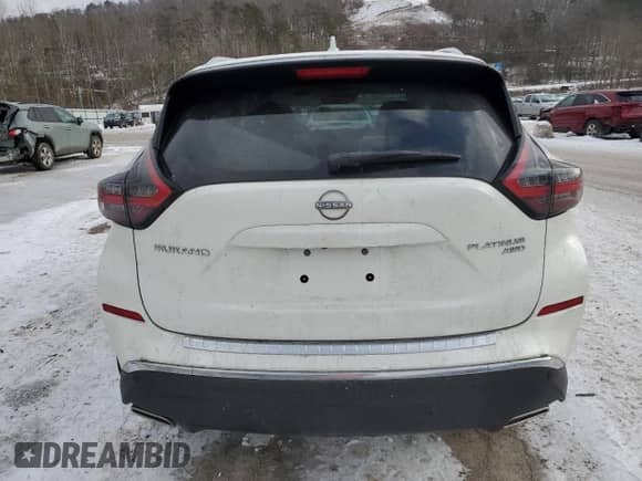 2024 Nissan Murano Platinum with VIN 5N1AZ2DS8RC128530, listed as a Copart auction lot 42356655 with 325 mi miles and Non repairable. Bid and sale history available at DreamBid. Image 6.