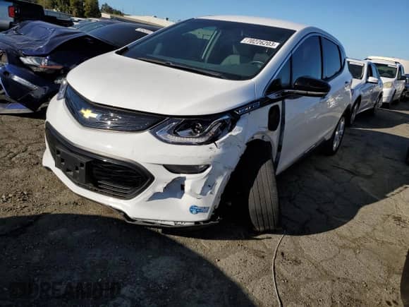 2021 Chevrolet Bolt EV LT z VIN 1G1FY6S09M4110331, wystawiony jako Copart lot #70226203 z przebiegiem 25 772 mil mil oraz . Historia ofert i sprzedaży dostępna na DreamBid. Obrazek 1.