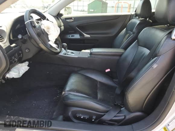 2010 Lexus IS 350 C with VIN JTHFE2C29A2504927, listed as a Copart auction lot 62053225 with 125,263 mi miles and Salvage title. Bid and sale history available at DreamBid. Image 7.