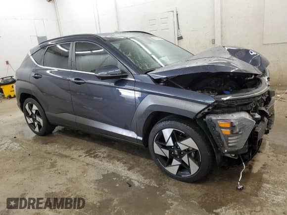 2024 Hyundai Kona Limited z VIN KM8HE3A38RU082687, wystawiony jako Copart lot #68103365 z przebiegiem 44 860 mil mil oraz Szkoda całkowita • Salvage title. Historia ofert i sprzedaży dostępna na DreamBid. Obrazek 4.