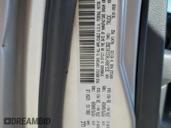 2014 Ram 1500 Tradesman with VIN 3C6JR6AT0EG101362, listed as a Copart auction lot 74875334 with 163,297 mi miles and Salvage title. Bid and sale history available at DreamBid. Image 13.