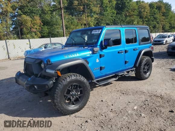 2024 Jeep Wrangler Willys с VIN 1C4RJXN62RW154116, выставлен на аукционе Copart как лот 84564755 с пробегом 6 856 миль миль и Списание • Salvage title. История ставок и продаж доступна на DreamBid. Изображение 1.