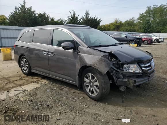 2015 Honda Odyssey Touring Elite с VIN 5FNRL5H94FB054149, выставлен на аукционе Copart как лот 81888025 с пробегом 132 603 миль миль и Списание • Salvage title. История ставок и продаж доступна на DreamBid. Изображение 4.