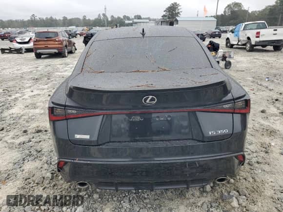 2021 Lexus IS 350 F Sport with VIN JTHGZ1B27M5039524, listed as a Copart auction lot 85511625 with 37,678 mi miles and Salvage title. Bid and sale history available at DreamBid. Image 6.