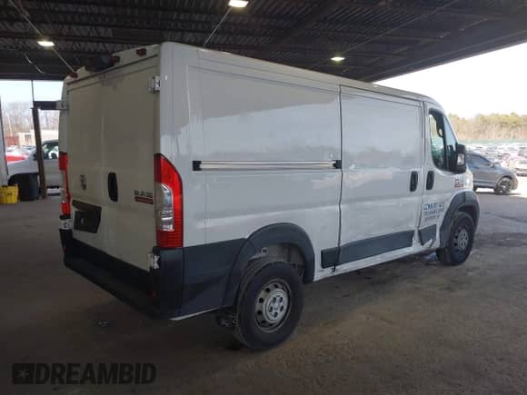 2021 Ram ProMaster Cargo with VIN 3C6LRVAG9ME521265, listed as a IAAI auction lot 41742552 with 47,020 mi miles and . Bid and sale history available at DreamBid. Image 4.