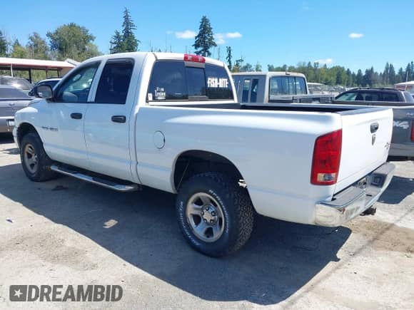 2005 Dodge 1500 SLT with VIN 1D7HU18N15S233836, listed as a IAAI auction lot 42831476 with 168,536 mi miles and . Bid and sale history available at DreamBid. Image 3.