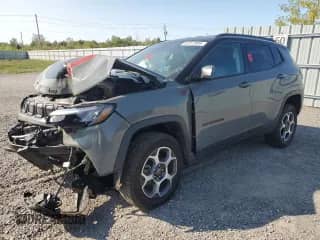 2022 Jeep Compass Trailhawk с VIN 3C4NJDDB8NT114294, выставлен на аукционе Copart как лот 81017905 с пробегом Не указан миль и Списание • Salvage title. История ставок и продаж доступна на DreamBid. Изображение 1.