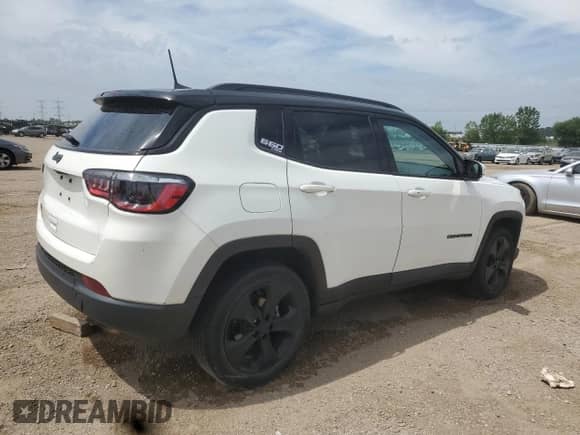 2021 Jeep Compass Latitude with VIN 3C4NJDBB3MT555204, listed as a Copart auction lot 64049325 with 42,314 mi miles and Salvage title. Bid and sale history available at DreamBid. Image 3.