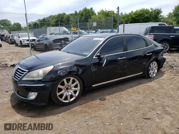 2011 Hyundai Equus Ultimate с VIN KMHGH4JF4BU029400, выставлен на аукционе Copart как лот 47484565 с пробегом 32 145 миль миль и Списание • Salvage title. История ставок и продаж доступна на DreamBid. Изображение 1.