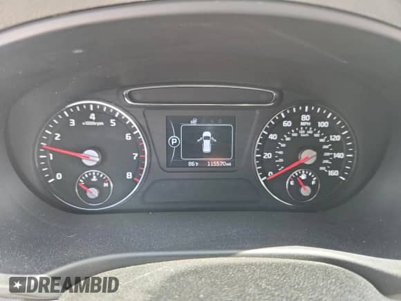 2016 Kia Sorento EX with VIN 5XYPHDA50GG091641, listed as a Copart auction lot 80564955 with 115,570 mi miles and Salvage title. Bid and sale history available at DreamBid. Image 9.