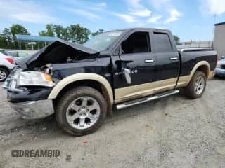 2011 Ram 1500 Laramie with VIN 1D7RV1GT5BS583368, listed as a Copart auction lot 63219355 with 169,194 mi miles and Salvage title. Bid and sale history available at DreamBid. Image 1.