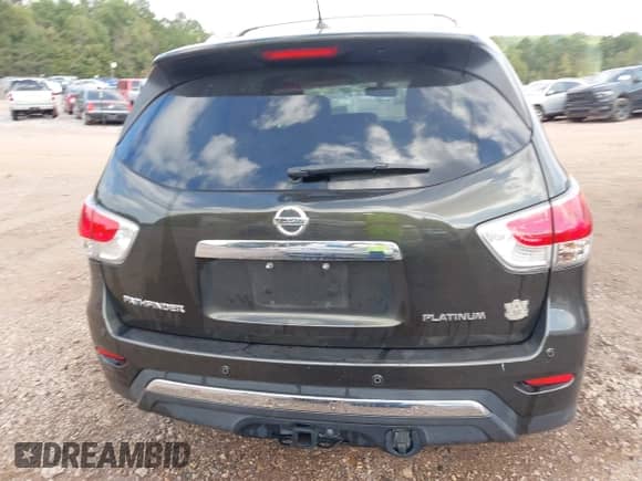 2015 Nissan Pathfinder SL with VIN 5N1AR2MN7FC682938, listed as a IAAI auction lot 43412650 with 91,780 mi miles and . Bid and sale history available at DreamBid. Image 16.