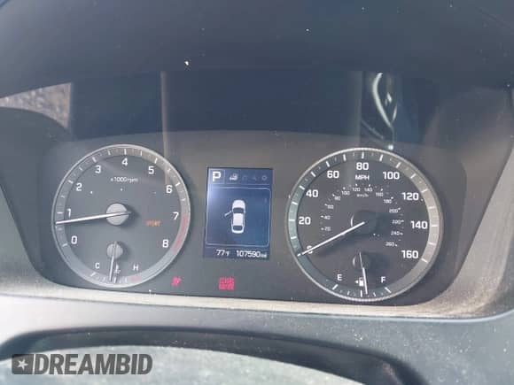 2017 Hyundai Sonata 2.4L with VIN 5NPE24AF0HH548461, listed as a IAAI auction lot 42800437 with 107,590 mi miles and . Bid and sale history available at DreamBid. Image 7.