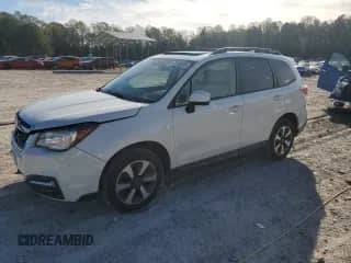 2018 Subaru Forester Premium with VIN JF2SJAEC1JH547152, listed as a Copart auction lot 82188835 with 73,656 mi miles and Salvage title. Bid and sale history available at DreamBid. Image 1.
