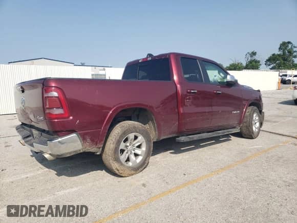 2019 Ram 1500 Laramie z VIN 1C6SRFDTXKN525165, wystawiony jako Copart lot #58856435 z przebiegiem 86 005 mil mil oraz Szkoda całkowita • Salvage title. Historia ofert i sprzedaży dostępna na DreamBid. Obrazek 3.